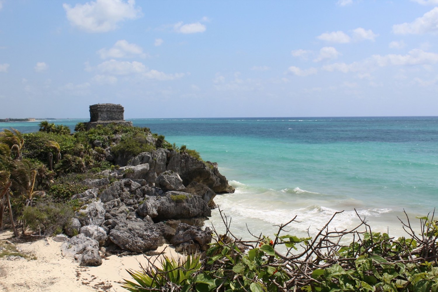 The coast at Tulum, Mexico